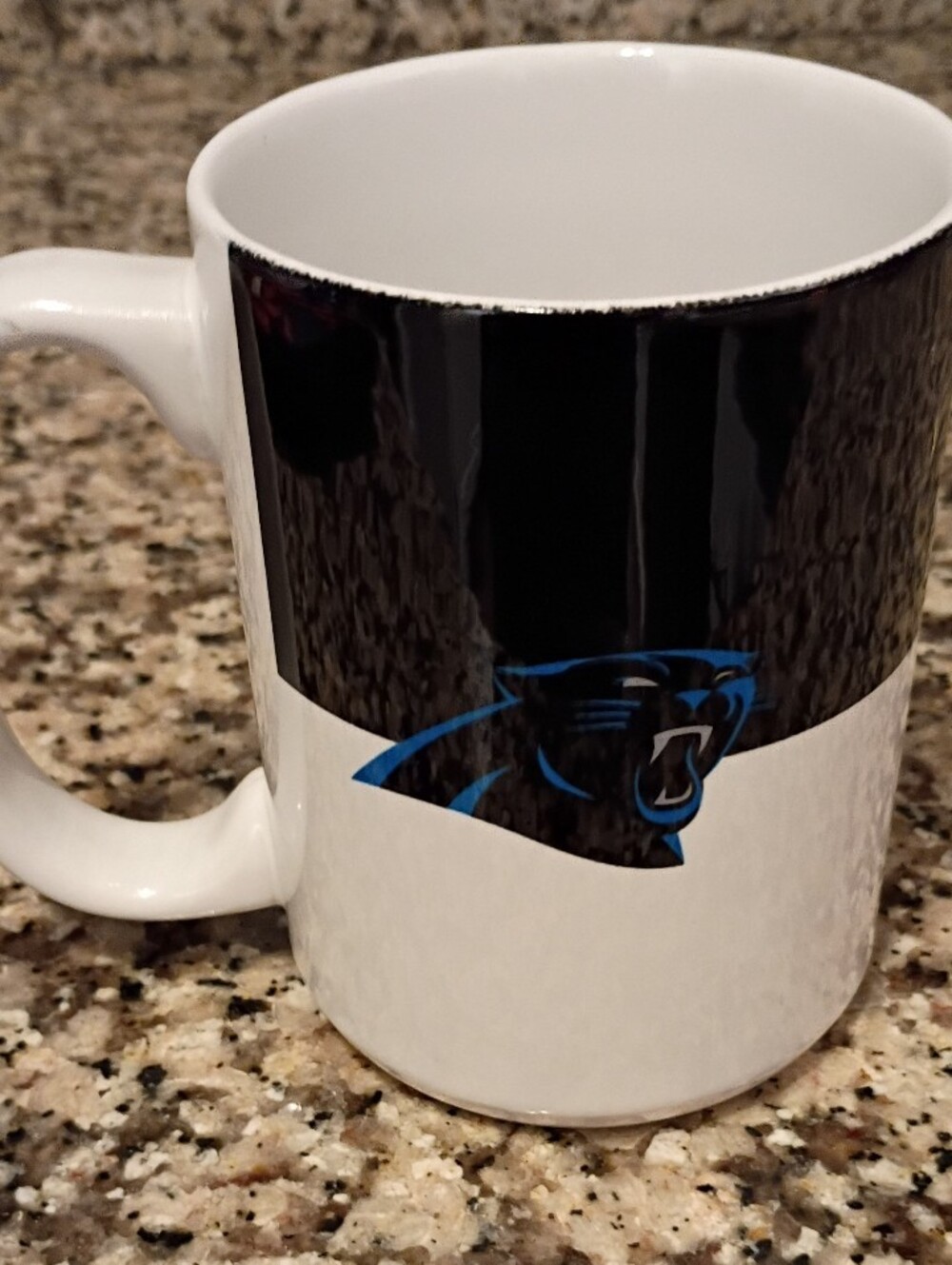 Carolina Panthers Black and White Ceramic Coffee Mug
